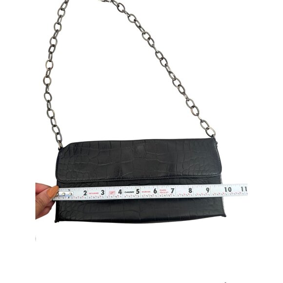 ARDEN B Vintage y2k Black Leather Mini Shoulder Bag - Picture 7 of 8